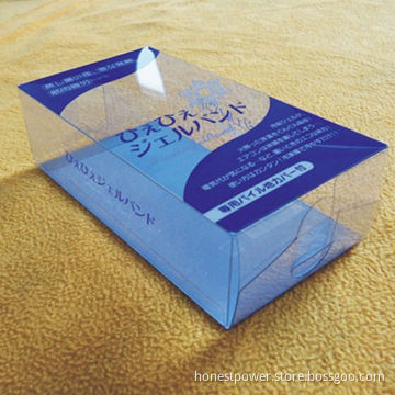 Clear Plastic Packing Box with Unique Soft Crease PET, Customized Sizes/Logos Accepted